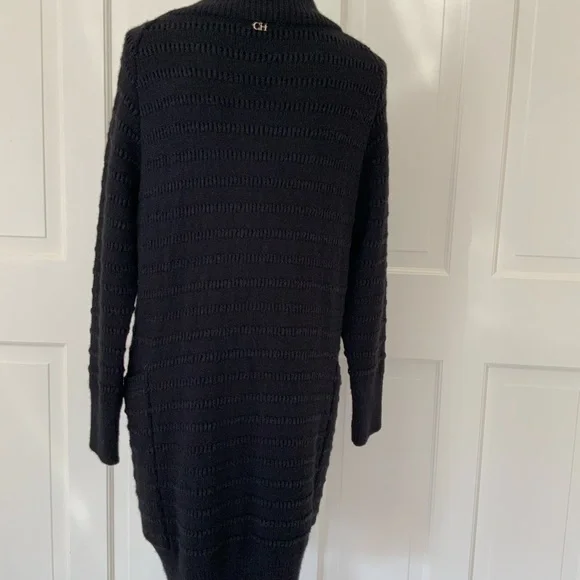 Carolina Herrera CH black cardigan sweater XS